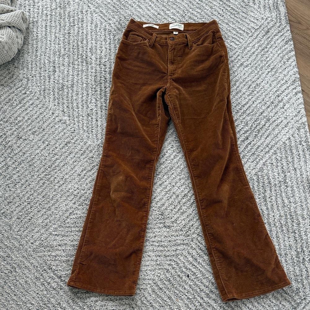 Vintage Brown Corduroy Flare Pants